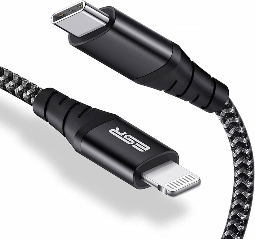 ESR USB C to Lightning Cable for iPhone- Black