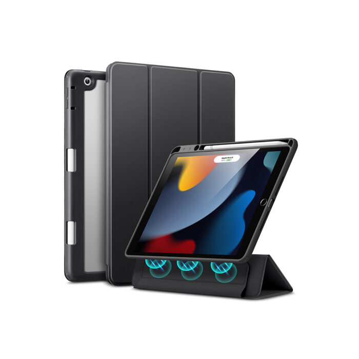 ESR Rebound Hybrid Pro Case for iPad 9 gen- Clear Black